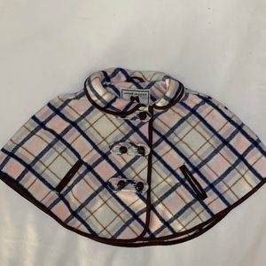 Janie and Jack Plaid Cape